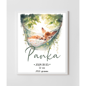 Emlékőrző plakát - őzike