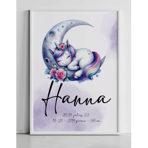 Emlékőrző plakát - unikornis