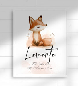 Babaköszöntő "róka" plakát