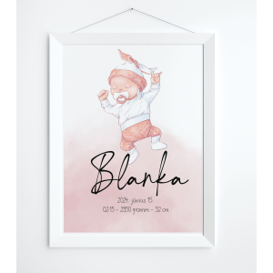 Babaköszöntő plakát - baba grafikával