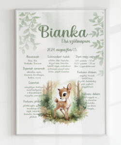 Szülinapi plakát - őzike