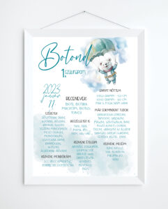 Szülinapi plakát - ejtőernyős