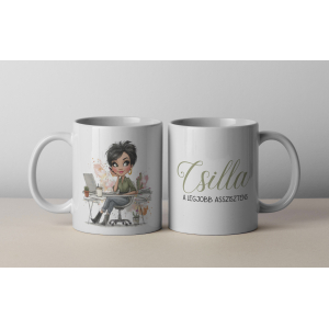 egyedi bögre - legjobb asszisztens névvel