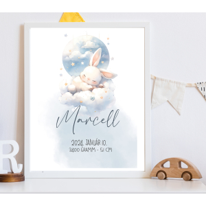 Babaköszöntő plakát - nyuszi