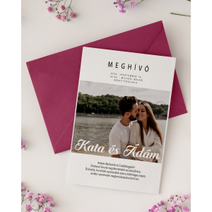 Esküvői meghívó "elegáns"
