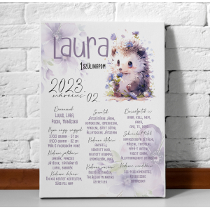 Szülinapi plakát - süni