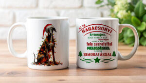 Karácsonyi bögre - agár