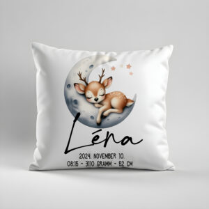 Díszpárna "babaköszöntő - őzike "