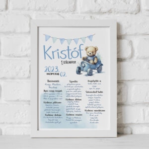 Szülinapi plakát - kis autó