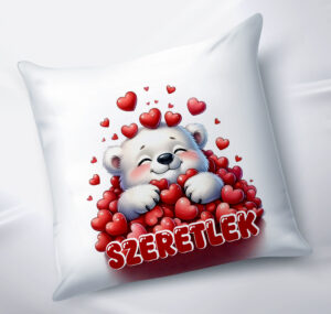 Díszpárna " szeretlek "