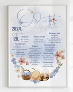 Szülinapi plakát - méhecske