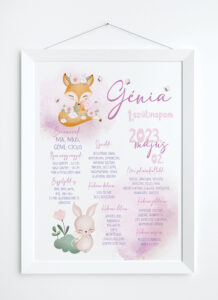 Szülinapi plakát - kis róka