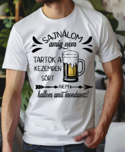 Sajnálom, nem hallom...  poénos póló