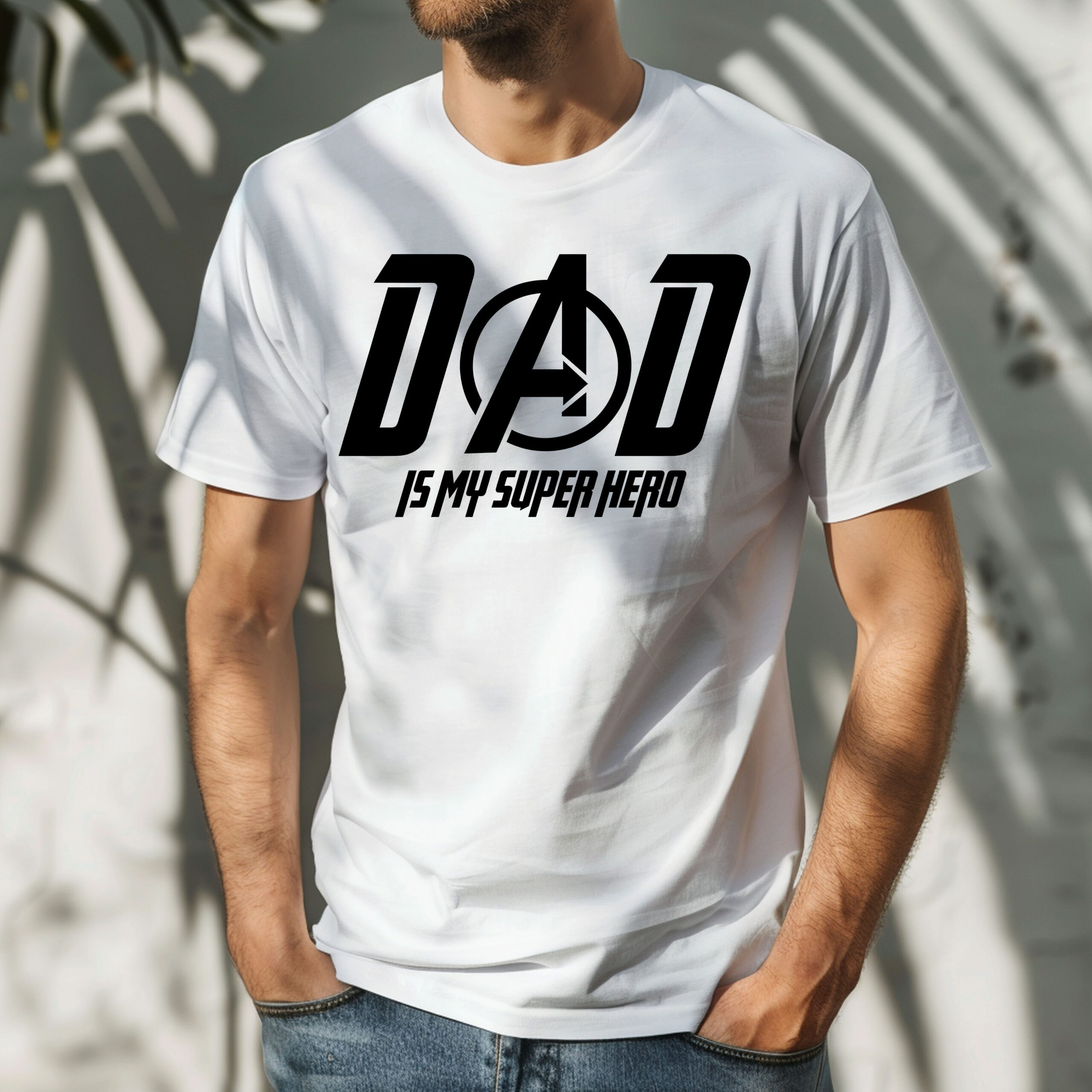 „Dad Superhero” Férfi Póló