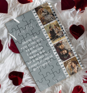 Puzzle saját fotóval és idézettel - zöld