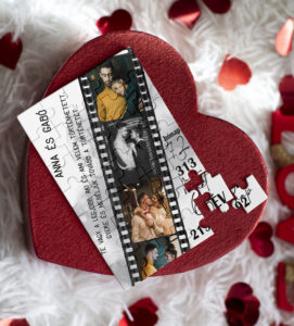 Puzzle saját fotóval és idézettel - szürke