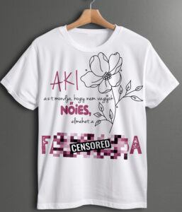 Női póló - egyedi grafikával