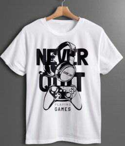 Gamer póló - egyedi grafikával