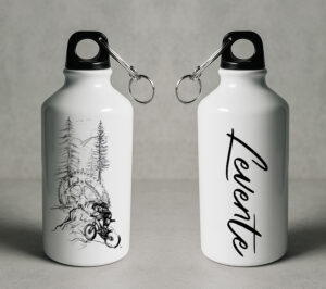 Kulacs - biciklis grafikával