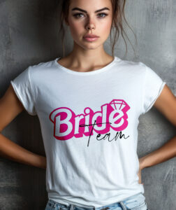 lánybúcsú póló - bride team