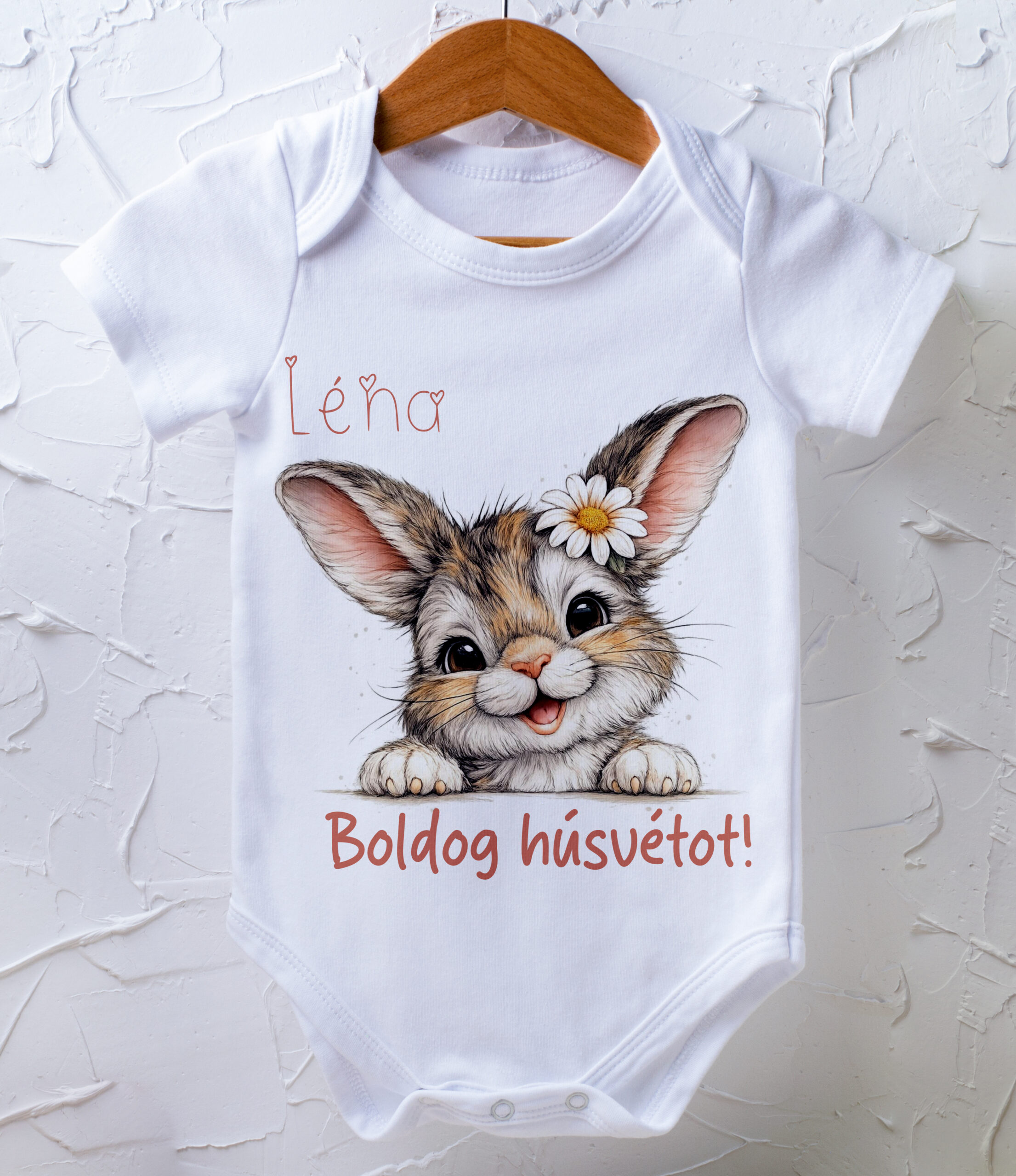 Body húsvétra - nyuszis grafika névvel
