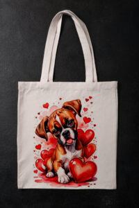 Szivecskés kutyás táska