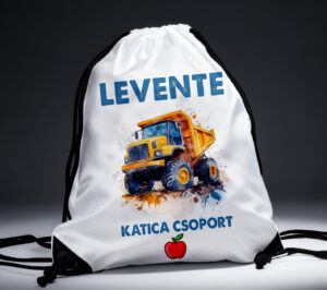 Hátizsák- munkagép grafikával