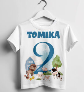 Szülinapi póló - farmos grafikával